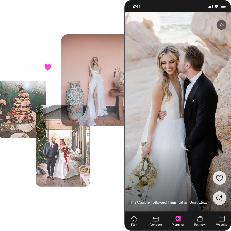 Several women wearing elegant white wedding dresses in a variety of modern styles, standing and posing in a minimalist studio with soft neutral backgrounds. The dresses feature different necklines, silhouettes, and fabric textures, highlighting diversity in bridal fashion. The atmosphere is calm and sophisticated, emphasizing choice and individuality in wedding attire. No visible text in the image.